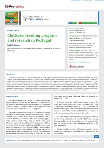 Chickpea breeding program and research in Portugal Imagem 1