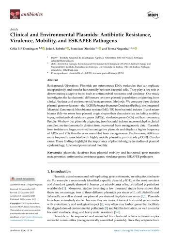 Clinical and Environmental Plasmids: Antibiotic Resistance, ... Imagem 1