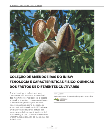 COLEÇÃO DE AMENDOEIRAS DO INIAV: FENOLOGIA E ... Imagem 1
