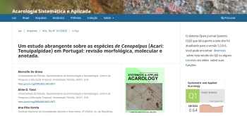 A comprehensive study on Cenopalpus (Acari: Tenuipalpidae) ... Imagem 1