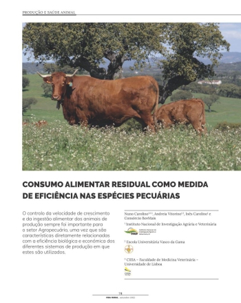 CONSUMO ALIMENTAR RESIDUAL COMO MEDIDA DE EFICIÊNCIA NAS ... Imagem 1