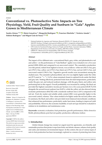 Conventional vs. Photoselective Nets: Impacts on Tree ... Imagem 1