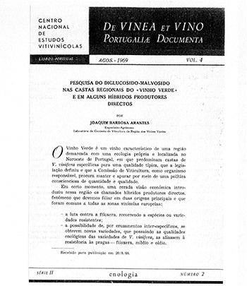 Pesquisa do Diglucosido-Malvosido nas castas regionais do ... Imagem 1