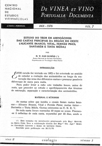 Estudo do teor de aminoácidos das castas principais da ... Imagem 1