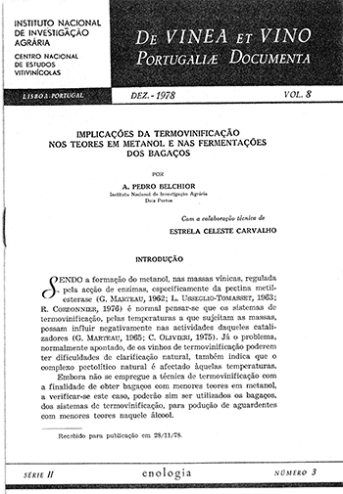 Implicações da termovinificação nos teores em metanol e nas ... Imagem 1