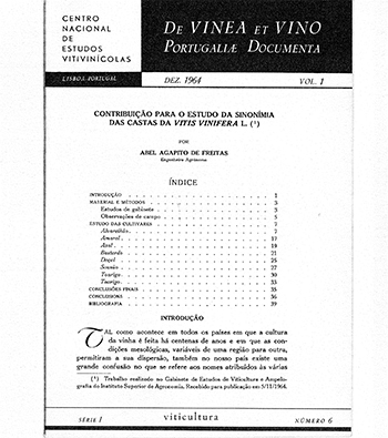 Contribuição para o estudo da sinonímia das castas da Vitis ... Imagem 1