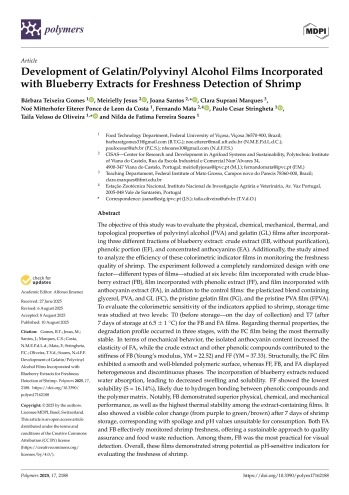 Development of Gelatin/Polyvinyl Alcohol Films Incorporated ... Imagem 1