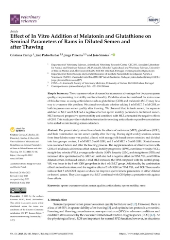 Effect of In Vitro Addition of Melatonin and Glutathione on ... Imagem 1