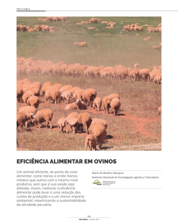 EFICIÊNCIA ALIMENTAR EM OVINOS Imagem 1