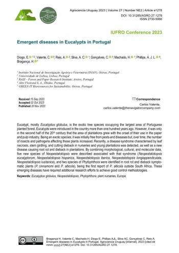 Emergent diseases in Eucalypts in Portugal Imagem 1