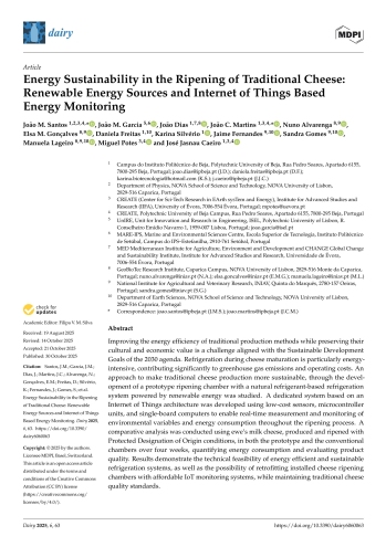 Energy Sustainability in the Ripening of Traditional ... Imagem 1