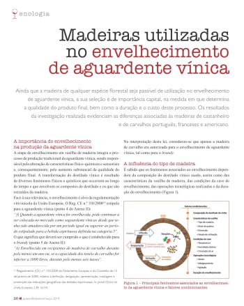 Madeiras utilizadas no envelhecimento de aguardente vínica Imagem 1