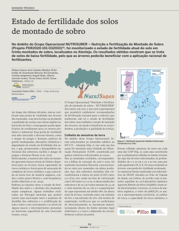 Estado de fertilidade dos solos de montado de sobro Imagem 1