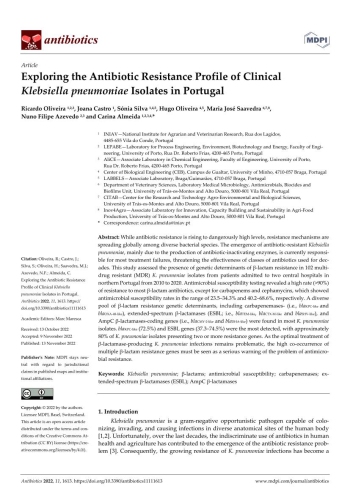 Exploring the Antibiotic Resistance Profile of Clinical ... Imagem 1