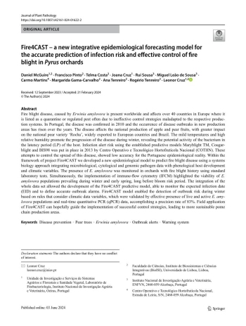 Fire4CAST – a new integrative epidemiological forecasting ... Imagem 1