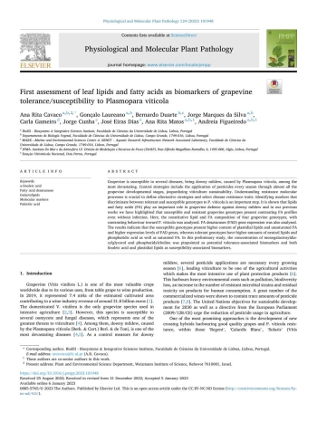 First assessment of leaf lipids and fatty acids as ... Imagem 1