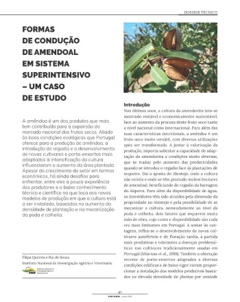 FORMAS DE CONDUÇÃO DE AMENDOAL EM SISTEMA SUPERINTENSIVO – ... Imagem 1