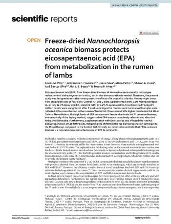 Freeze‑dried Nannochloropsis oceanica biomass protects ... Imagem 1