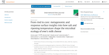 From rind to core: metagenomic and response surface ... Imagem 1