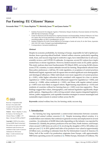 Fur Farming: EU Citizens’ Stance Imagem 1