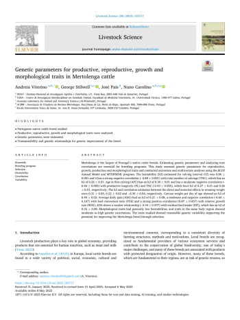 Genetic parameters for productive, reproductive, growth and ... Imagem 1