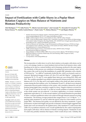 Impact of Fertilization with Cattle Slurry in a Poplar ... Imagem 1