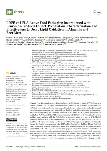 LDPE and PLA Active Food Packaging Incorporated with Lemon ... Imagem 1