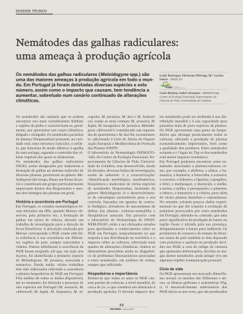 Nemátodes das galhas radiculares: uma ameaça à produção ... Imagem 1