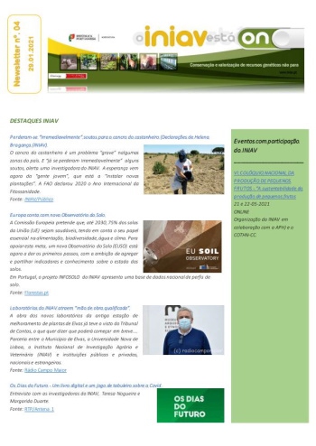 INIAV - Newsletter Semanal nº 4/2021 Imagem 1