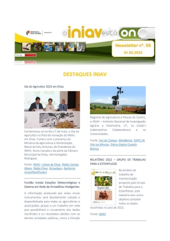 INIAV - Newsletter Externa nº 06/2023 Imagem 1