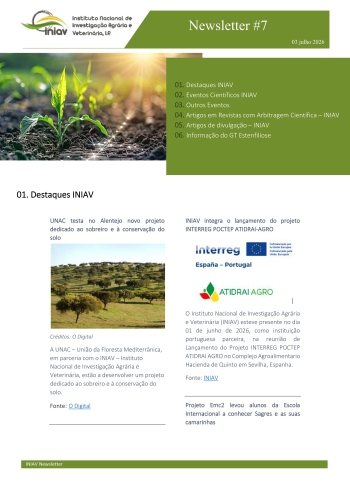 INIAV - Newsletter Externa nº 07/2026 Imagem 1