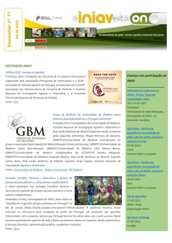 INIAV - Newsletter Semanal nº 11/2022 Imagem 1