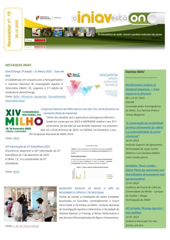 INIAV - Newsletter Semanal nº 19/2022 Imagem 1