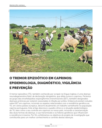 O TREMOR EPIZOÓTICO EM CAPRINOS: EPIDEMIOLOGIA, ... Imagem 1