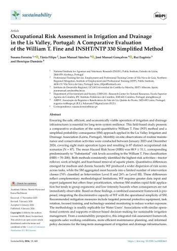 Occupational Risk Assessment in Irrigation and Drainage in ... Imagem 1