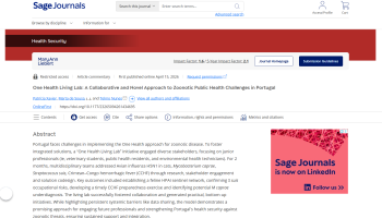 One Health Living Lab: A Collaborative and Novel Approach ... Imagem 1