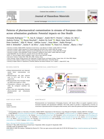 Patterns of pharmaceutical contamination in streams of ... Imagem 1