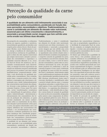 Perceção da qualidade da carne pelo consumidor Imagem 1