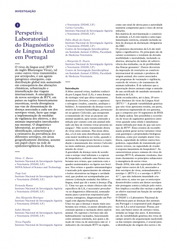 Perspetiva Laboratorial do Diagnóstico de Língua Azul em ... Imagem 1
