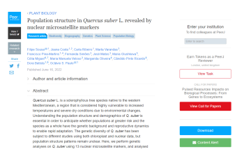 Population structure in Quercus suber L. revealed by ... Imagem 1