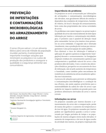 PREVENÇÃO DE INFESTAÇÕES E CONTAMINAÇÕES MICROBIOLÓGICAS NO ... Imagem 1