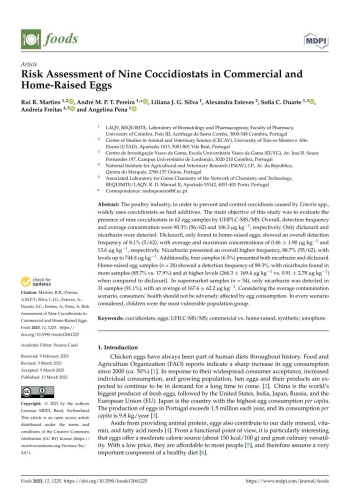 Risk Assessment of Nine Coccidiostats in Commercial and ... Imagem 1