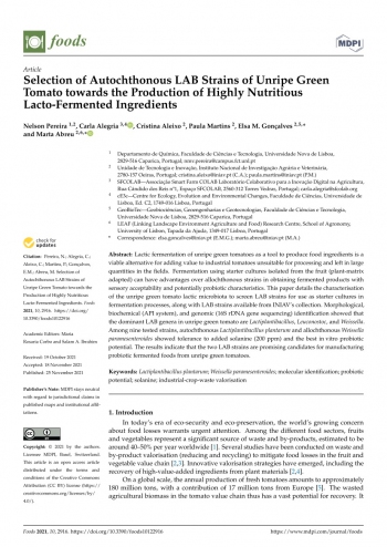 Selection of Autochthonous LAB Strains of Unripe Green ... Imagem 1