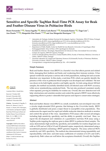 Sensitive and Specific TaqMan Real-Time PCR Assay for Beak ... Imagem 1