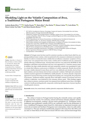 Shedding Light on the Volatile Composition of Broa, a ... Imagem 1