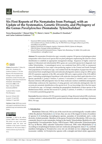 Six First Reports of Pin Nematodes from Portugal, with an ... Imagem 1