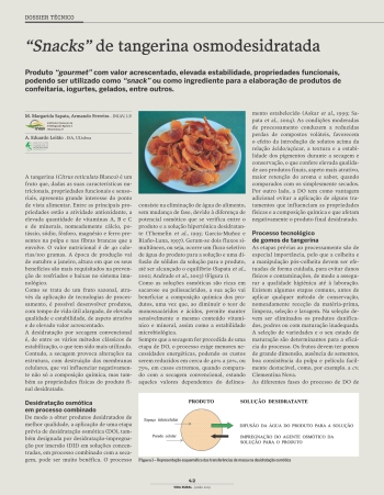 “Snacks” de tangerina osmodesidratada Imagem 1