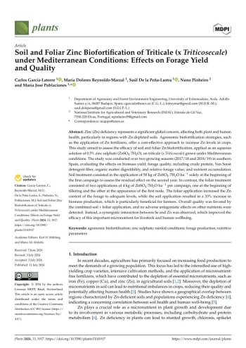 Soil and Foliar Zinc Biofortification of Triticale (x ... Imagem 1