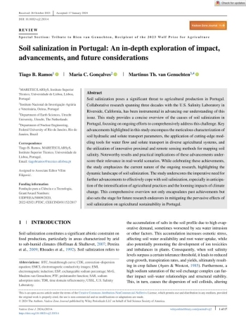Soil salinization in Portugal: An in-depth exploration of ... Imagem 1