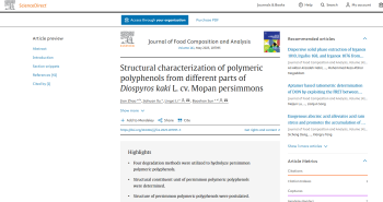 Structural characterization of polymeric polyphenols from ... Imagem 1